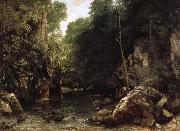 Gustave Courbet The Shaded Stream Spain oil painting artist